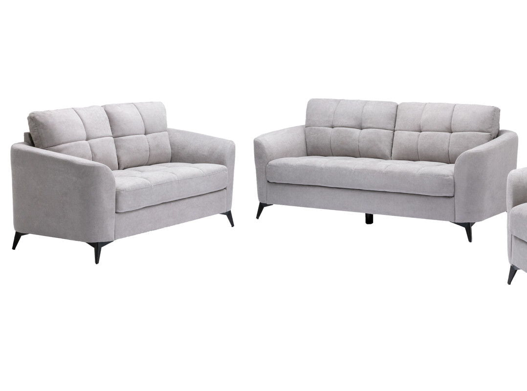 Callie - Living Room Sofa, Loveseat (Set of 2) - Light Gray