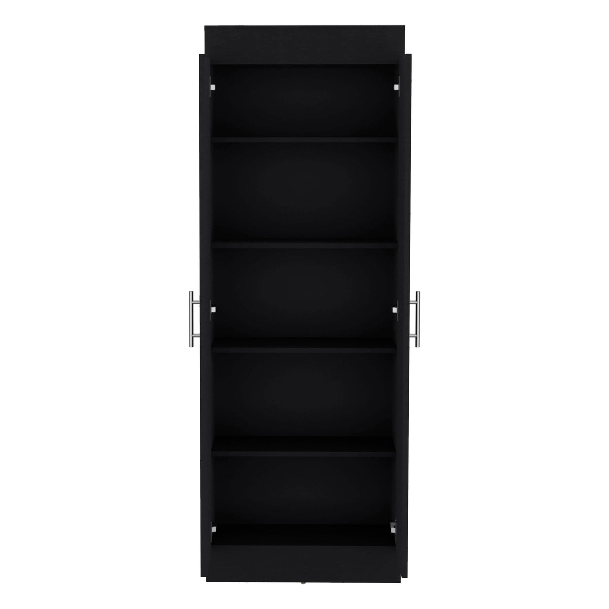 Clinton - Pantry Cabinet Kitchen Storage - Black