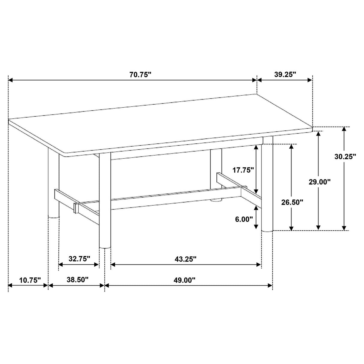 Graham - Rectangular Dining Table - Walnut