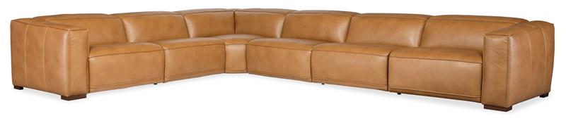 Fresco 6 Seat Sectional 3-Power Recline & Power Headrest - SS404-6PC3-080