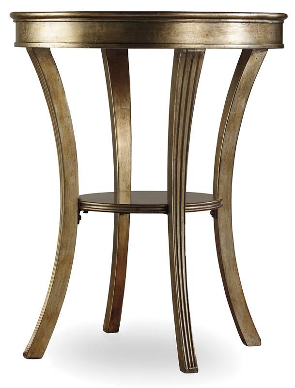 Sanctuary Round Mirrored Accent Table - Visage - 3014-50001