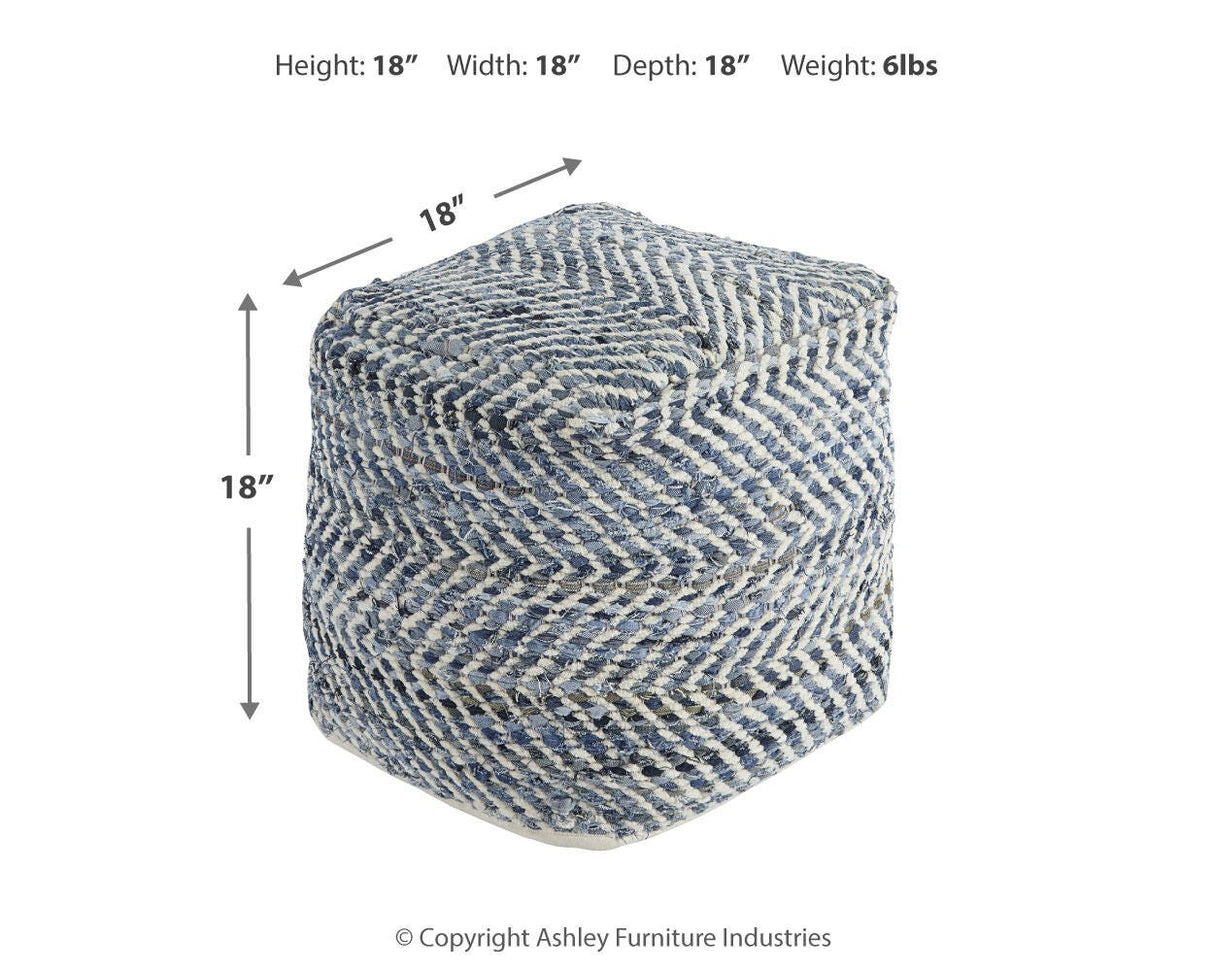 Chevron Pouf - A1000445