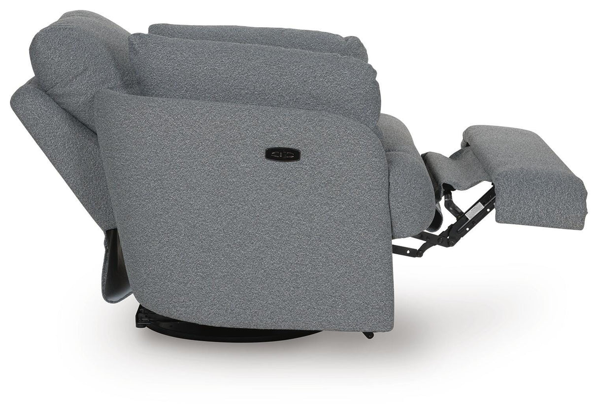 Alainmont Next-Gen Nuvella Swivel Power Recliner - A3000738