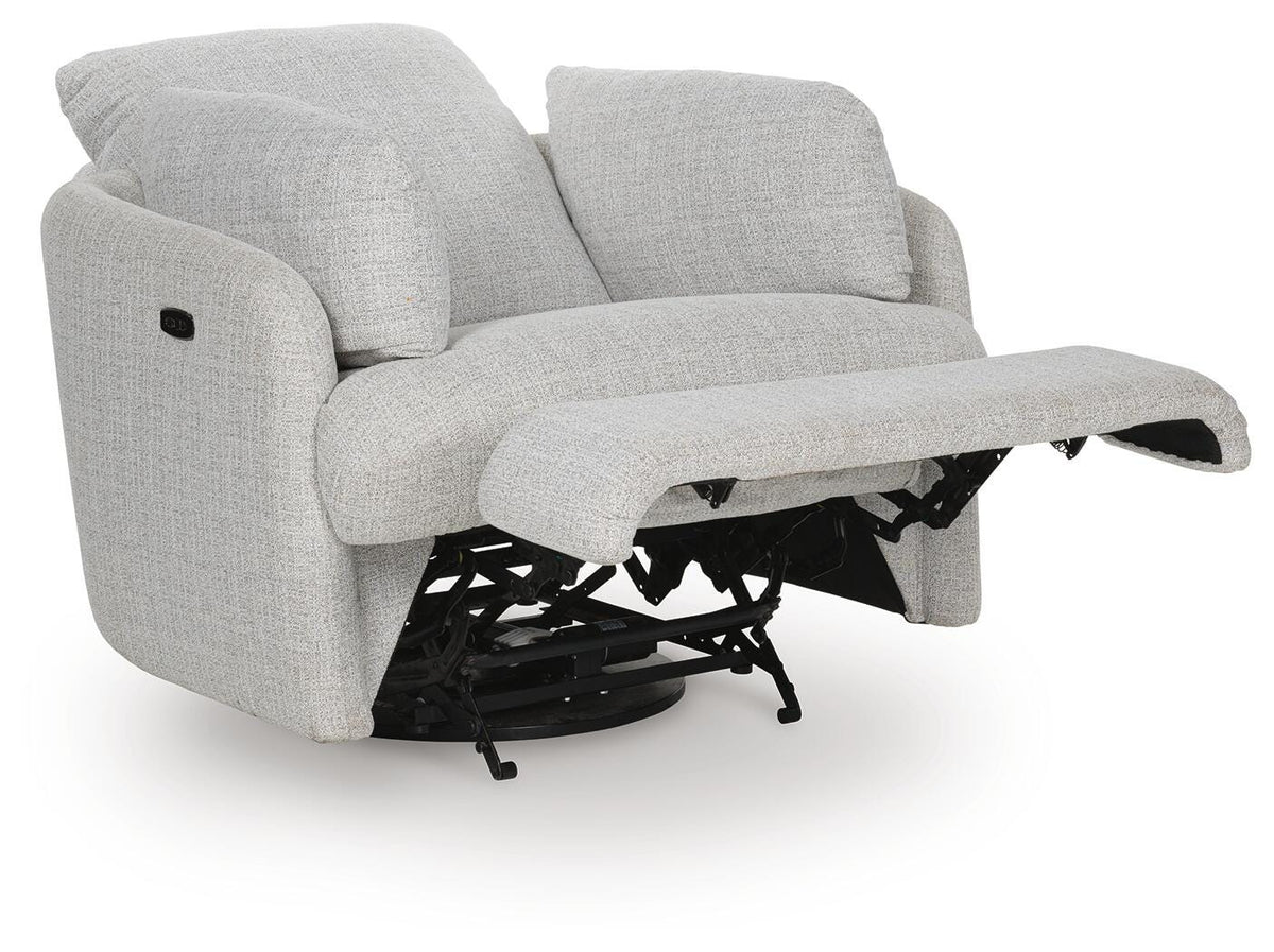 Alainmont Next-Gen Nuvella Swivel Power Recliner - A3000739
