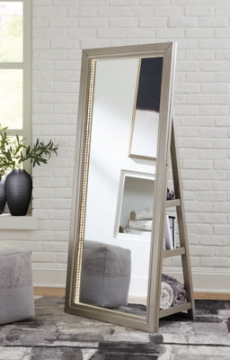 Evesen Floor Standing Mirror with Storage - A8010379