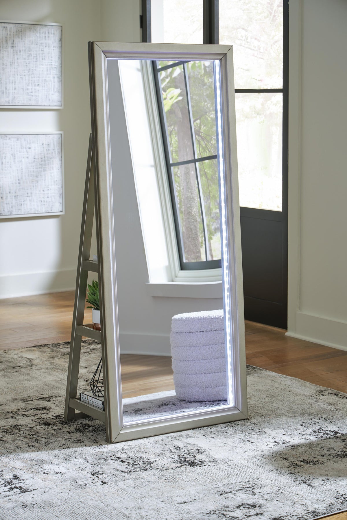 Evesen Floor Standing Mirror/Storage - A8010380