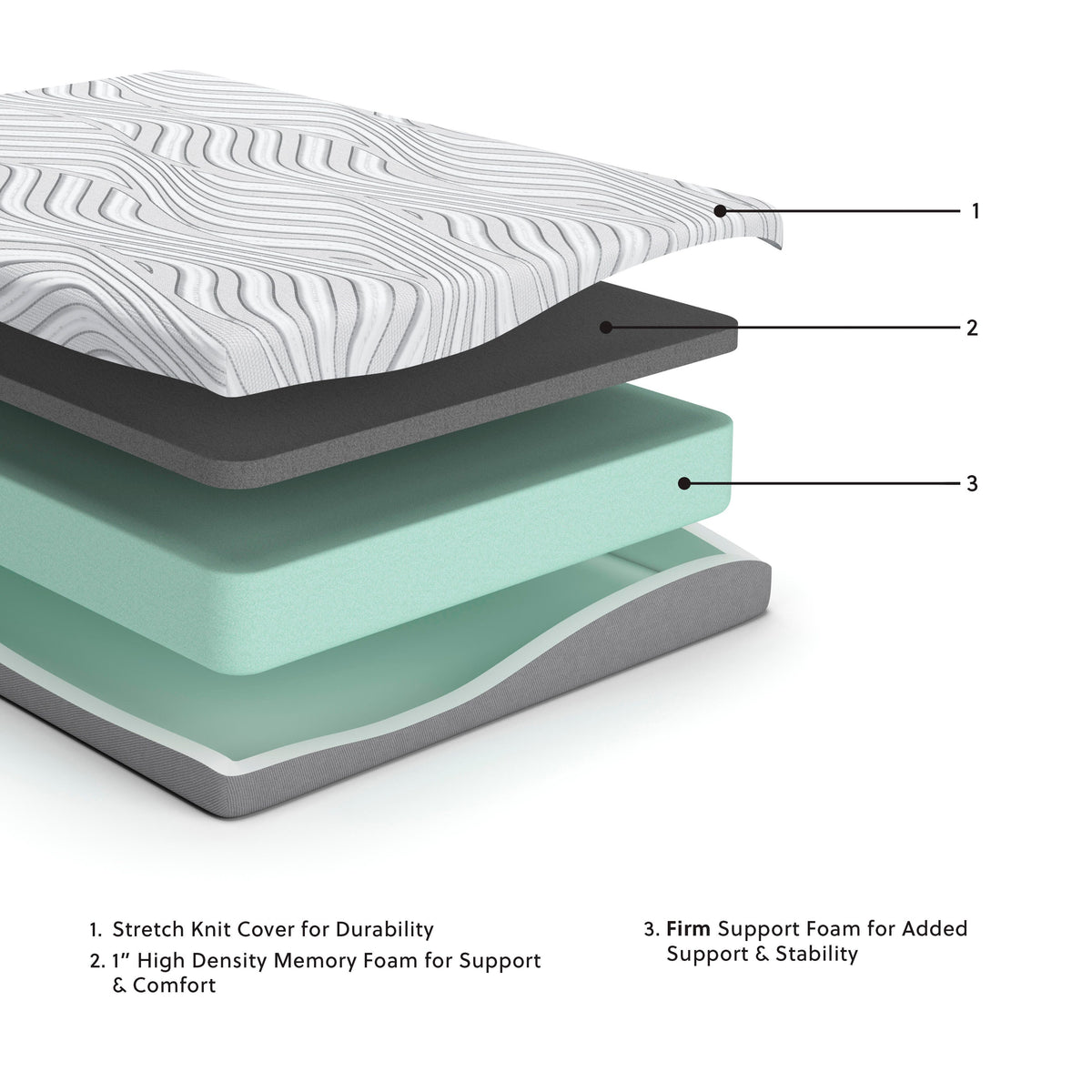 8 Inch Memory Foam RV King Mattress - M59143