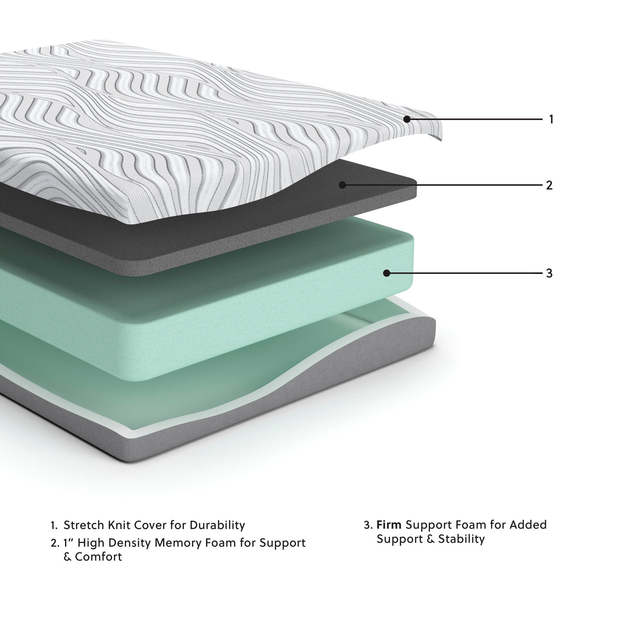 8 Inch Memory Foam RV King Mattress - M59143