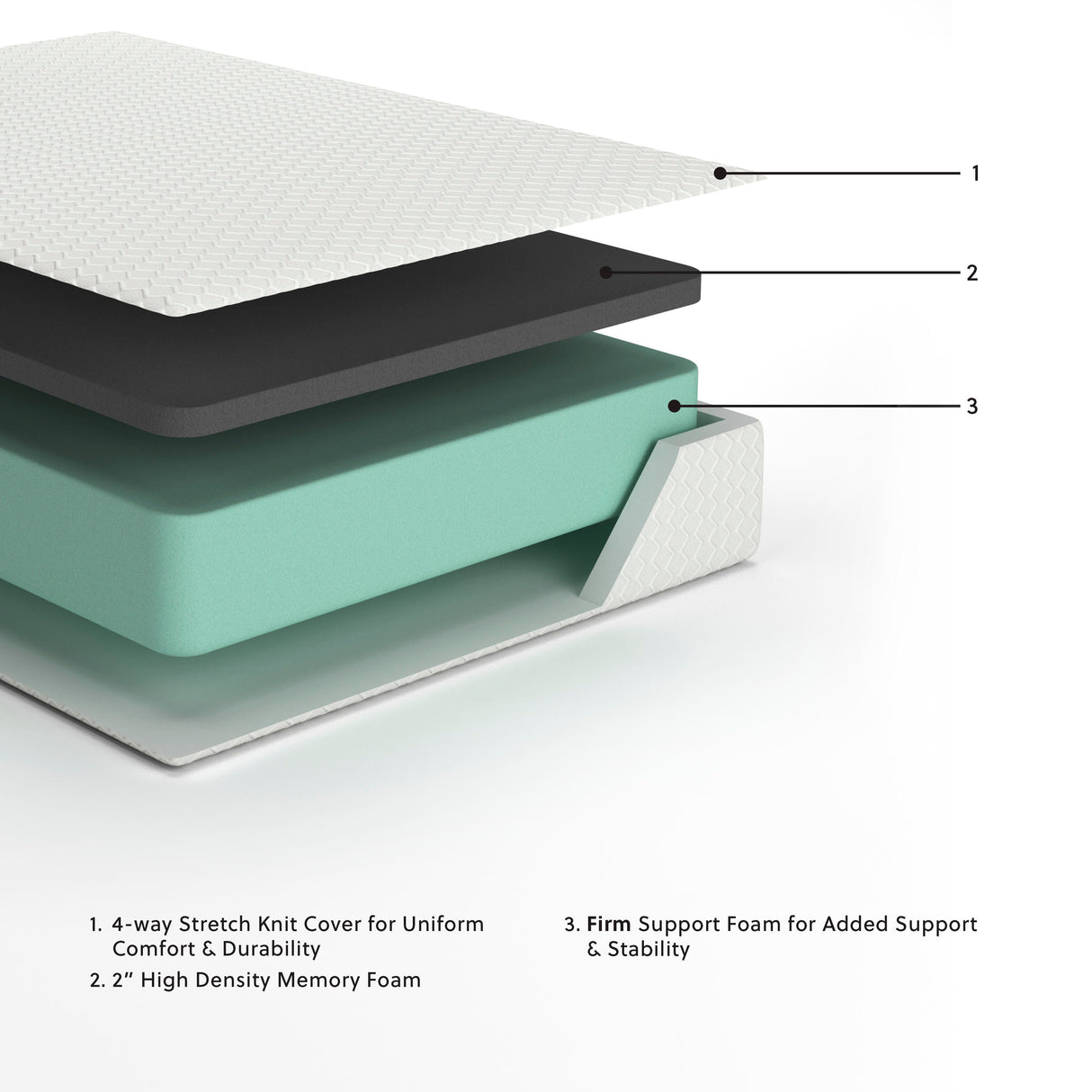 Chime 12 Inch Memory Foam California King Mattress in a Box - M72751
