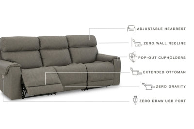 Starbot 3-Piece Power Reclining Sectional Sofa - 23501S3