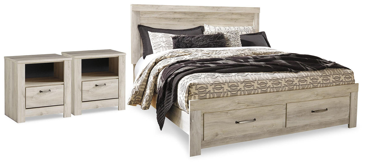 Bellaby King Storage Bed and 2 Nightstands - B331B23