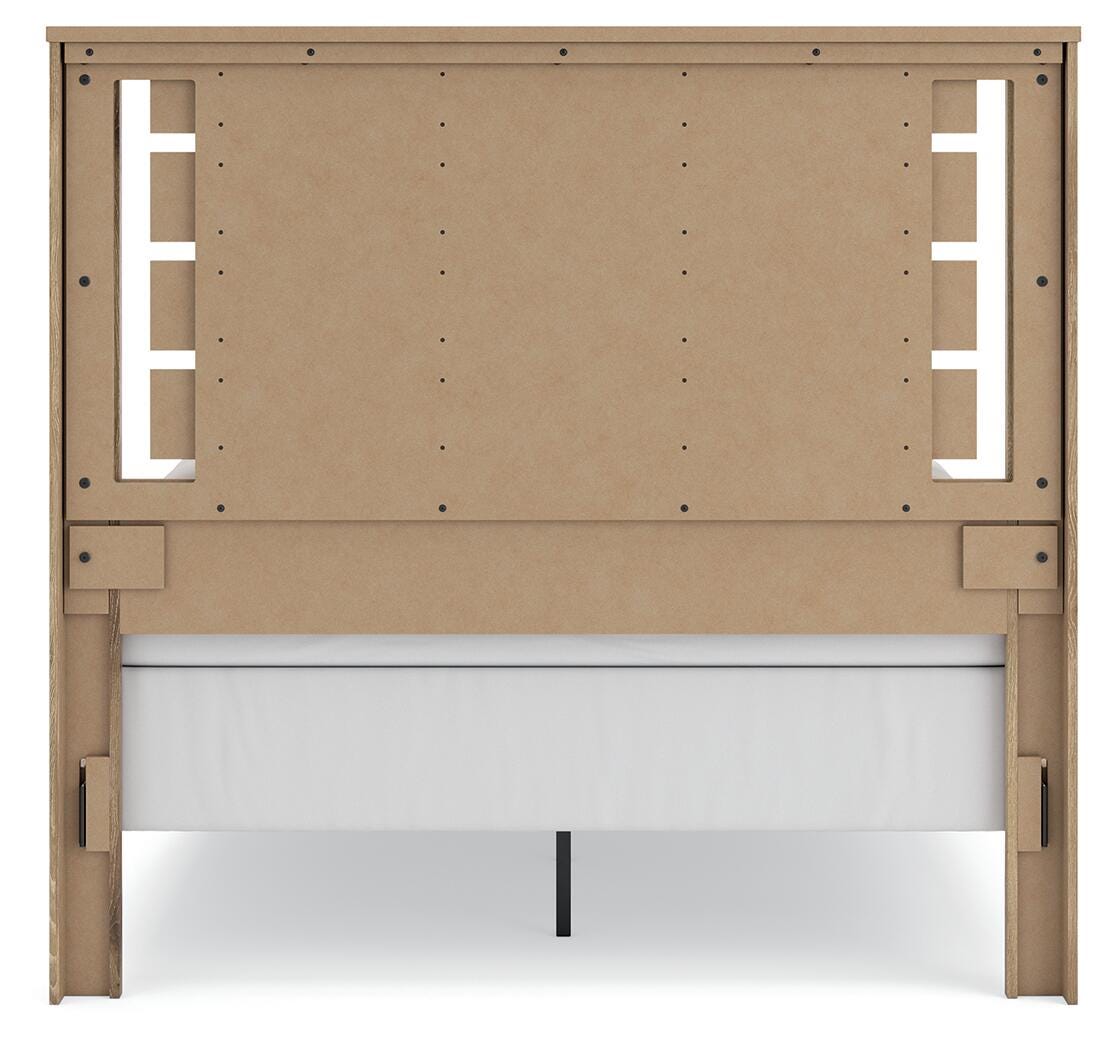 Brozmont Queen Panel Bed, Dresser and Mirror - B1045B3