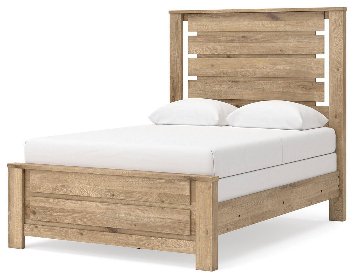 Brozmont Full Panel Bed, Dresser and Mirror - B1045B9
