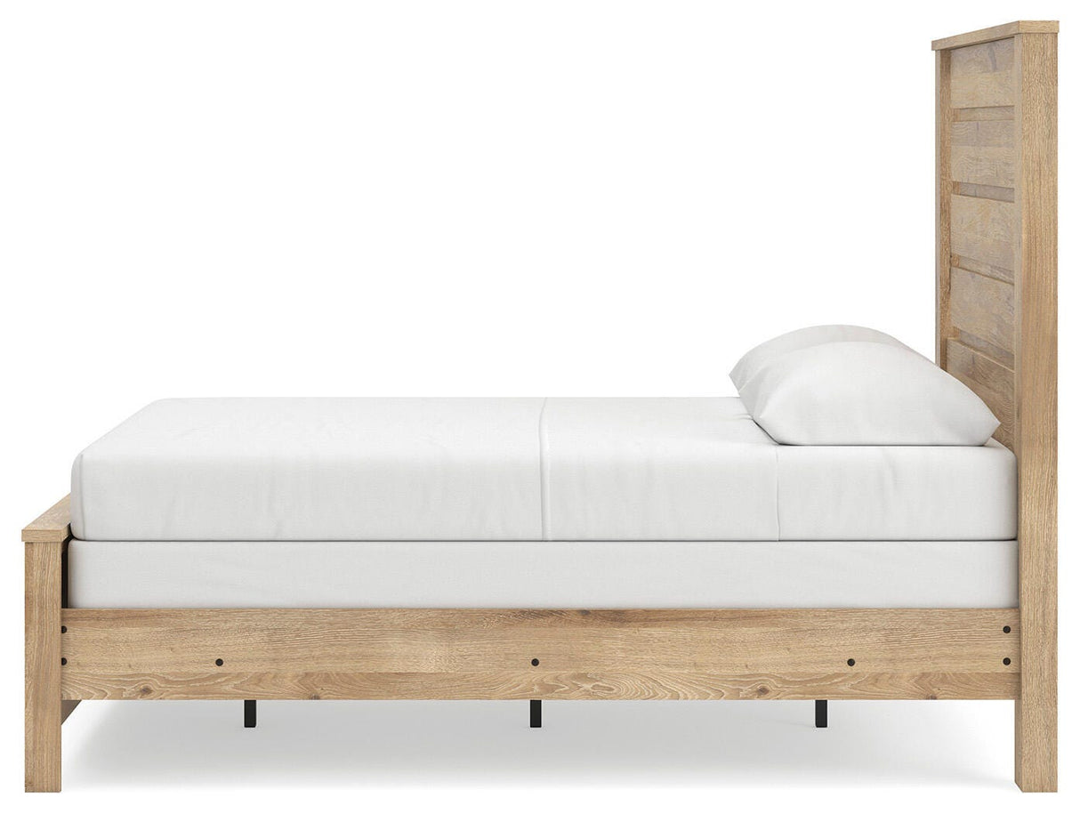 Brozmont Full Panel Bed, Dresser and Mirror - B1045B9