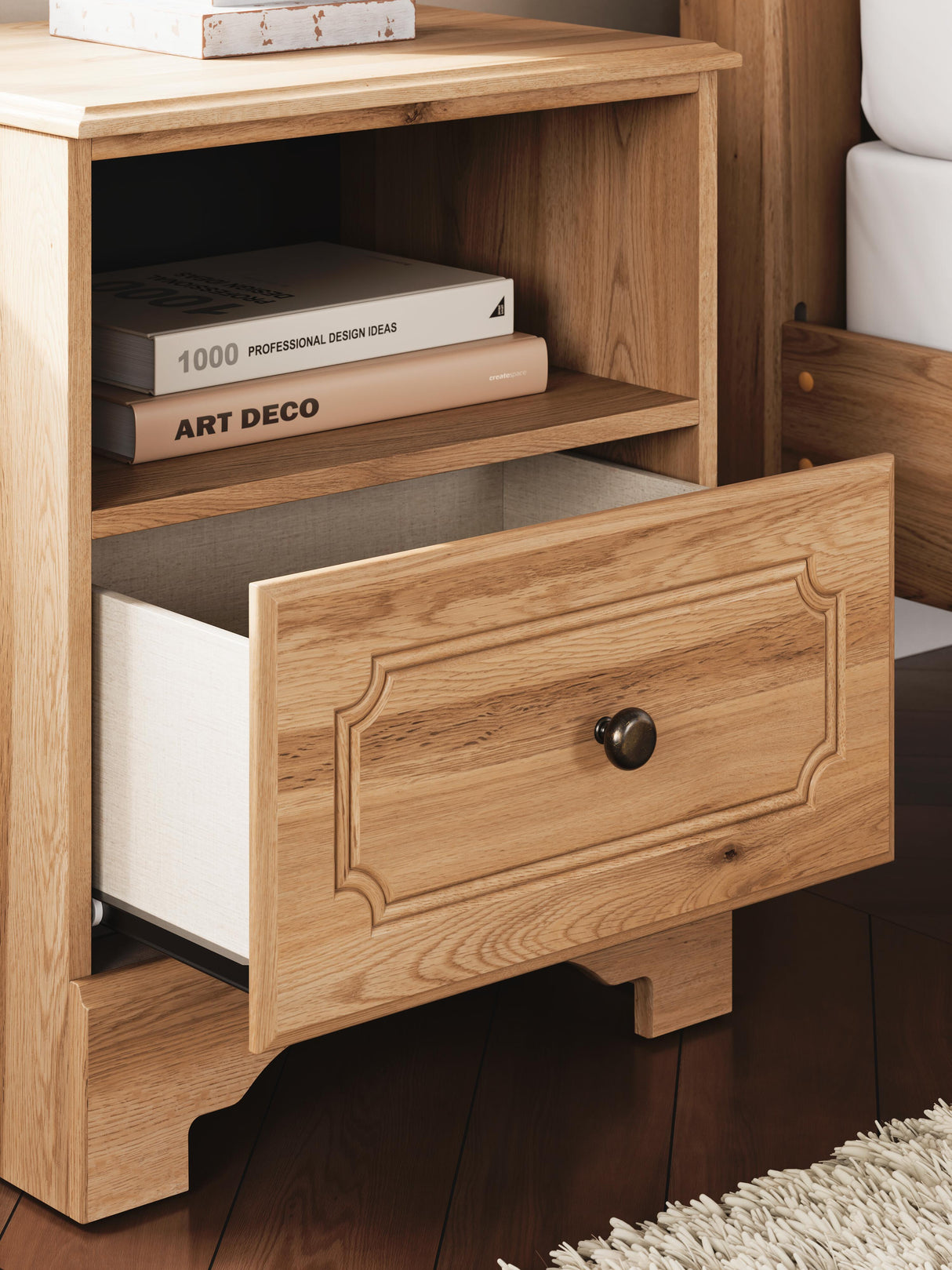 Aleaport King Panel Bed, Dresser, Mirror and Nightstand - PCB1075B10