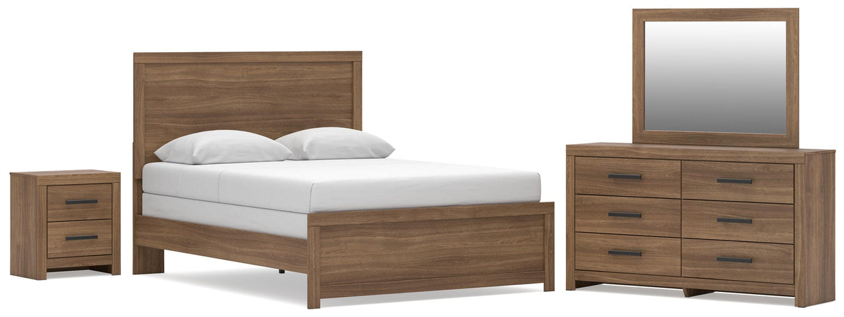 Broachmyn Queen Panel Bed, Dresser, Mirror and Nightstand - PCB1116B13