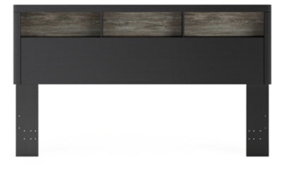 Broachmyn Lighted King Bookcase Headboard - PCB1118-169