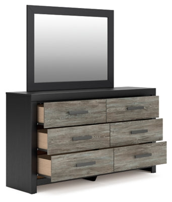 Broachmyn Queen Bookcase Bed, Dresser and Mirror - PCB1118B3