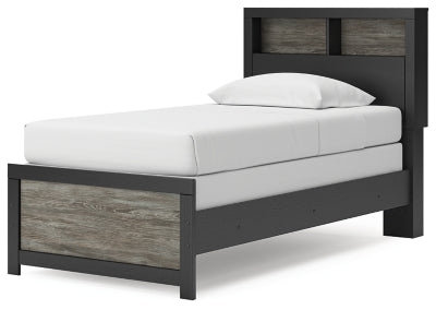 Broachmyn Twin Bookcase Bed, Dresser and Mirror - PCB1118B14