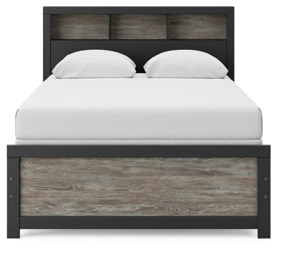 Broachmyn Full Bookcase Bed, Dresser and Mirror - PCB1118B15