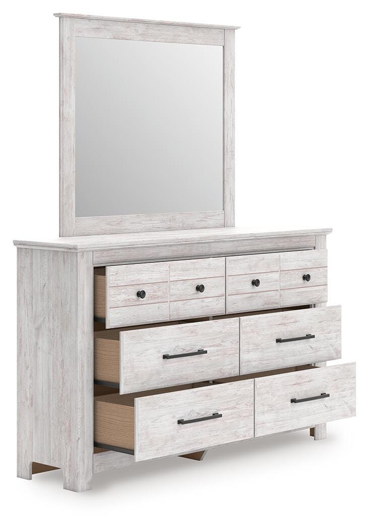 Makidern Queen Panel Bed, Dresser and Mirror - PCB1171B3