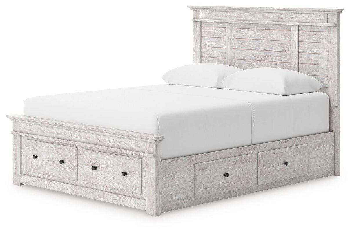 Makidern Queen Panel Storage Bed - PCB1171B10