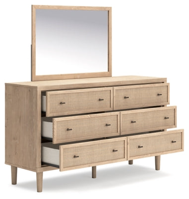 Cielden Queen Panel Headboard, Dresser and Mirror - B1199B8
