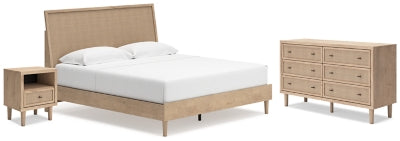 Cielden King Panel Bed, Dresser and Nightstand - B1199B13