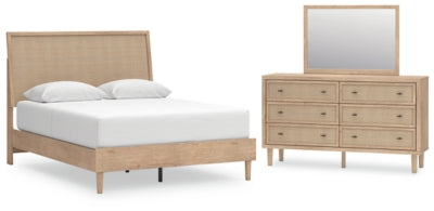 Cielden Queen Panel Bed, Dresser and Mirror - B1199B4