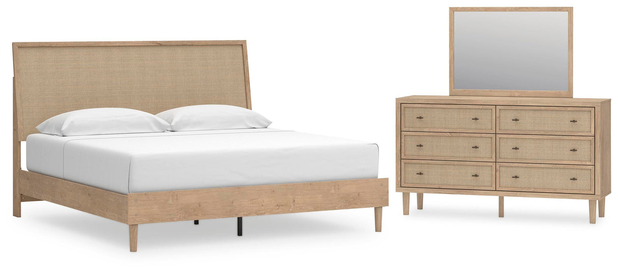 Cielden King Panel Bed, Dresser and Mirror - B1199B11