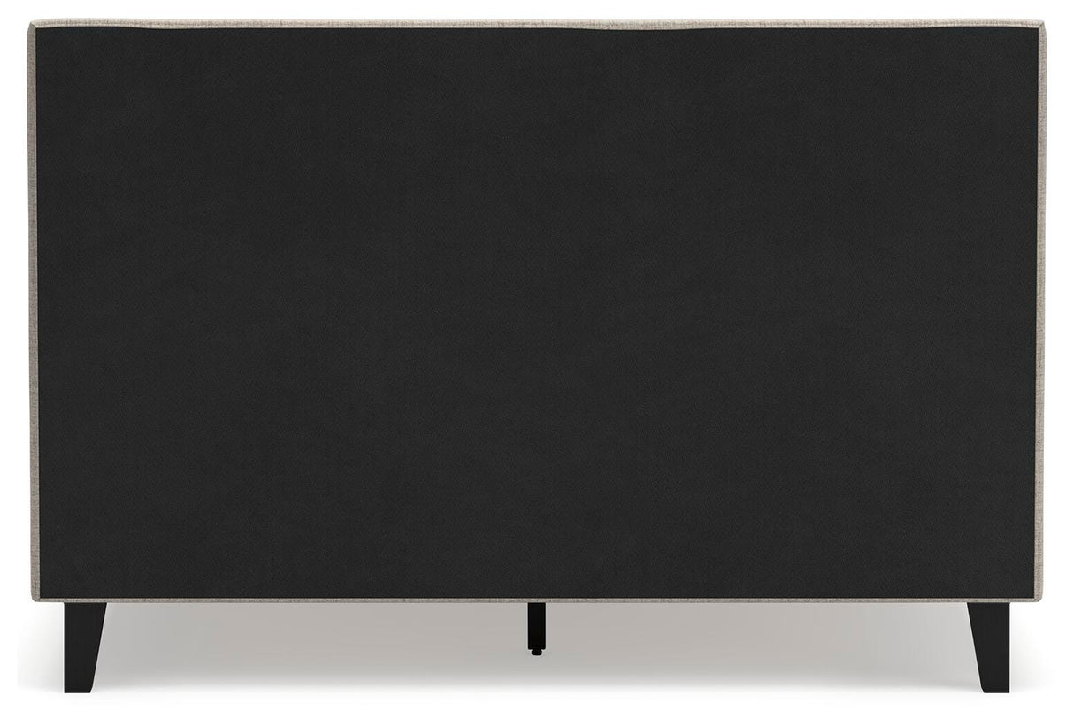 Cielden Queen Upholstered Bed with Roll Slats - B1199-81