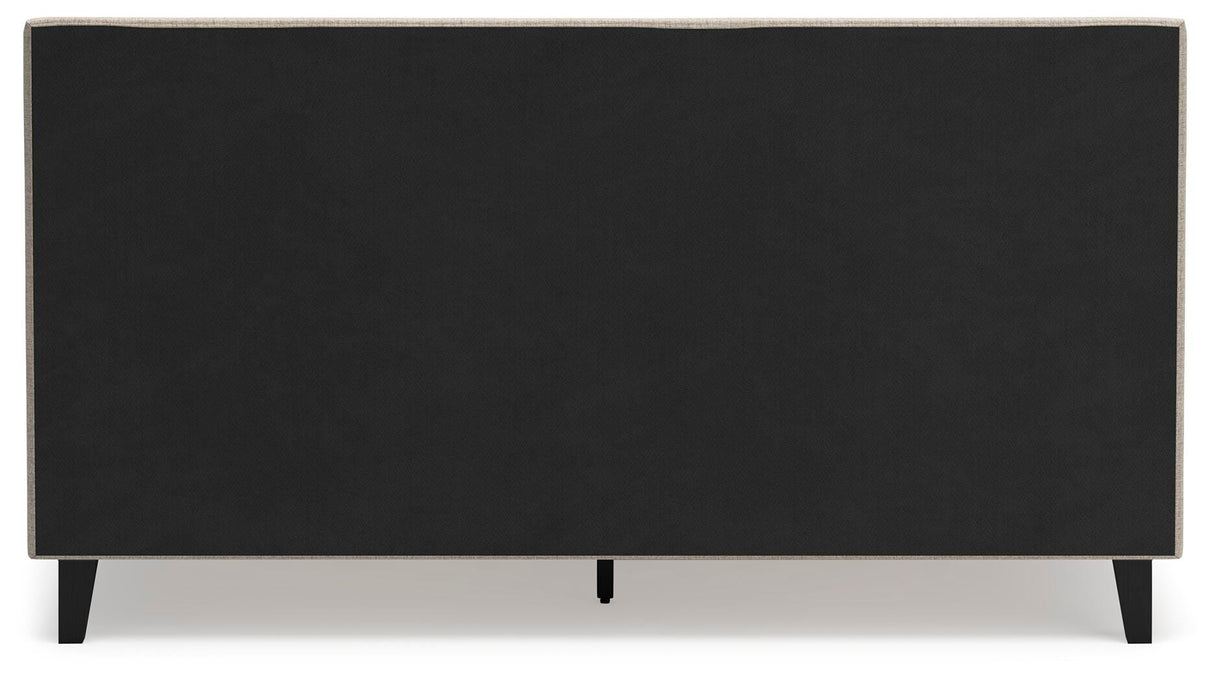 Cielden King Upholstered Bed with Roll Slats - B1199-82