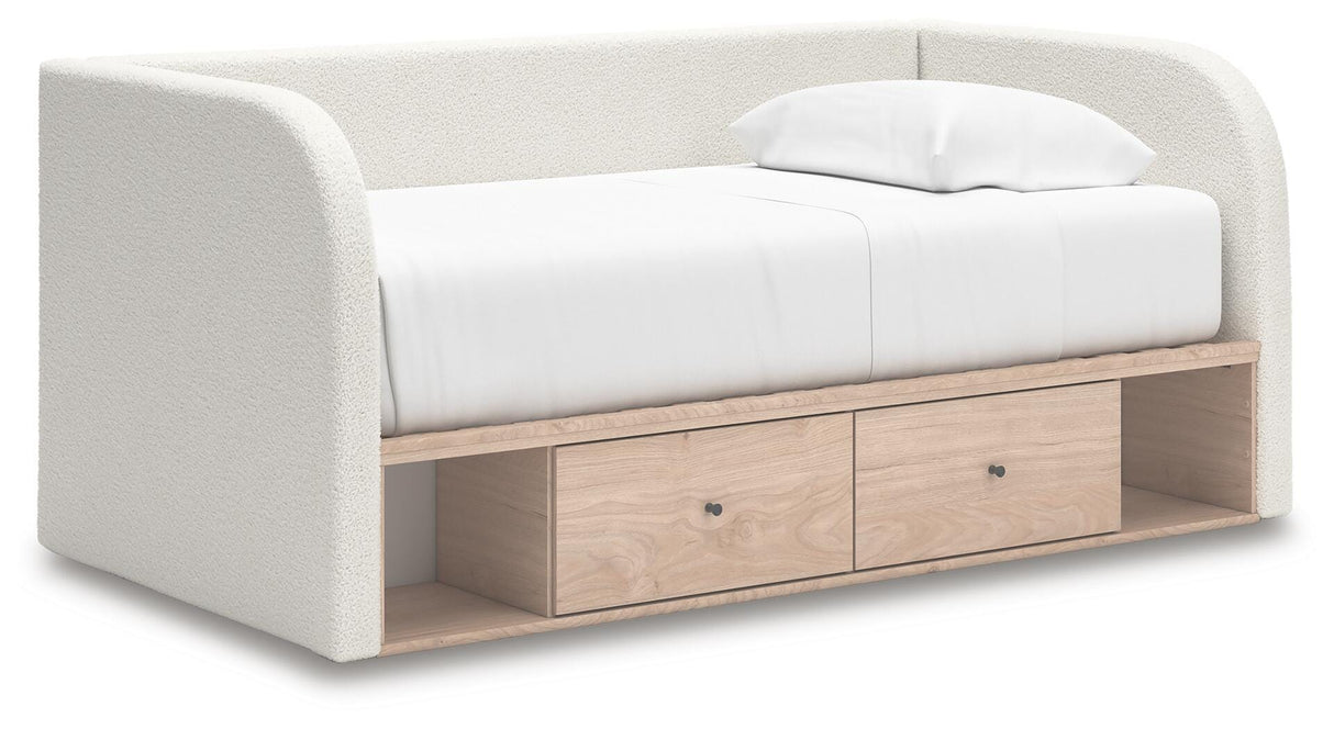 Arloster Twin Upholstered Day Bed with Storage - PCB1566B9
