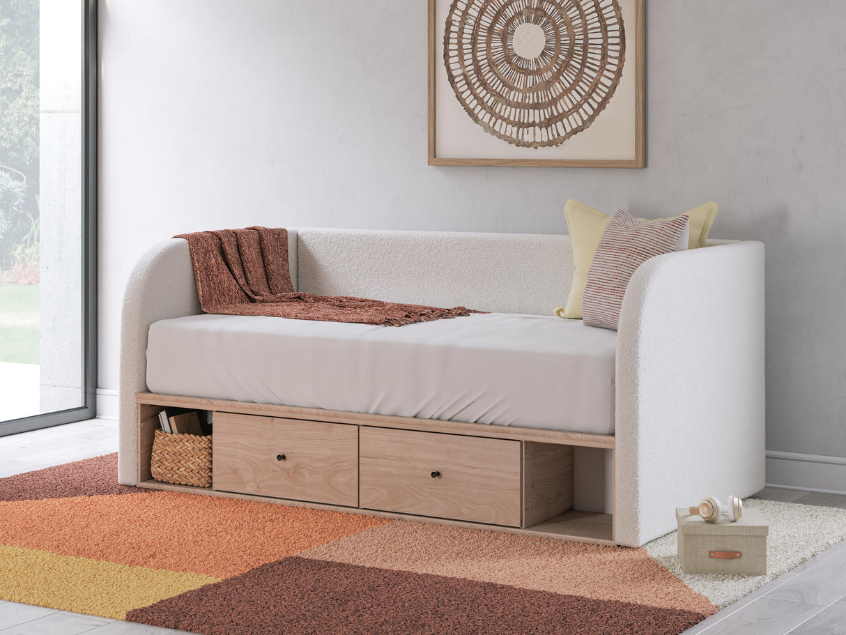 Arloster Twin Upholstered Day Bed with Storage - PCB1566B9