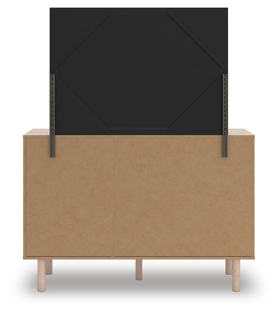 Arloster Full Upholstered Day Bed, Dresser and Mirror - PCB1566B15