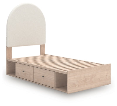 Arloster Twin Upholstered Panel Bed with Storage - PCB1566B6