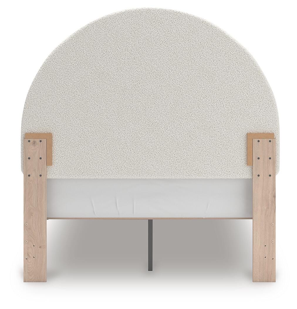 Arloster Full Upholstered Panel Bed, Dresser and Mirror - PCB1566B13