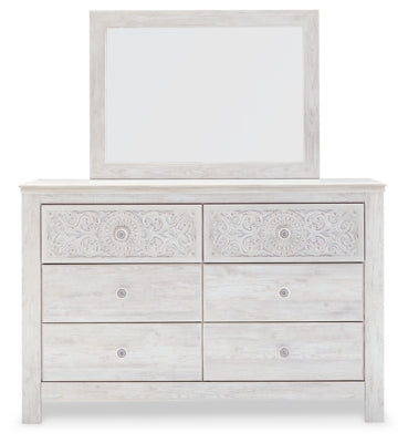 Paxberry King Panel Bed, Dresser and Mirror - B181B9