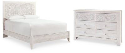 Paxberry Queen Panel Bed and Dresser - B181B19