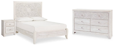Paxberry Full Panel Bed, Dresser and Nightstand - B181B23