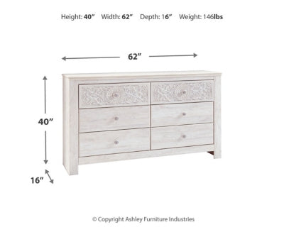 Paxberry Queen Panel Bed and Dresser - B181B19