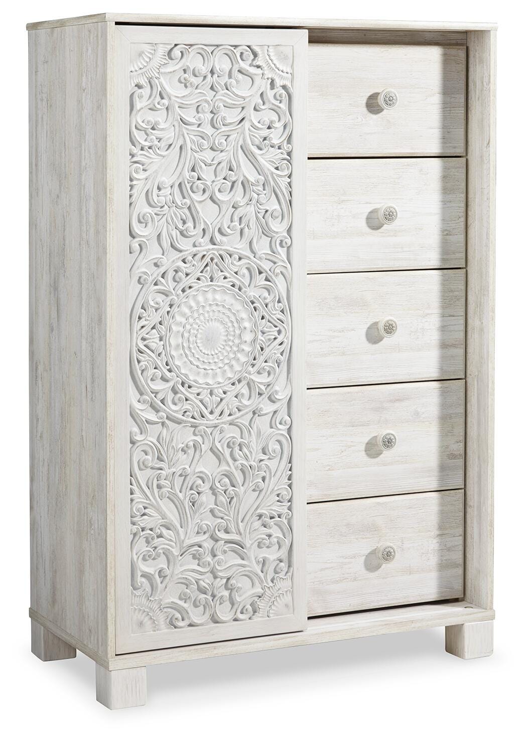 Paxberry Queen Panel Bed, Dresser and Chest - B181B34