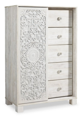 Paxberry Full Panel Bed, Dresser, Mirror and Chest - B181B17