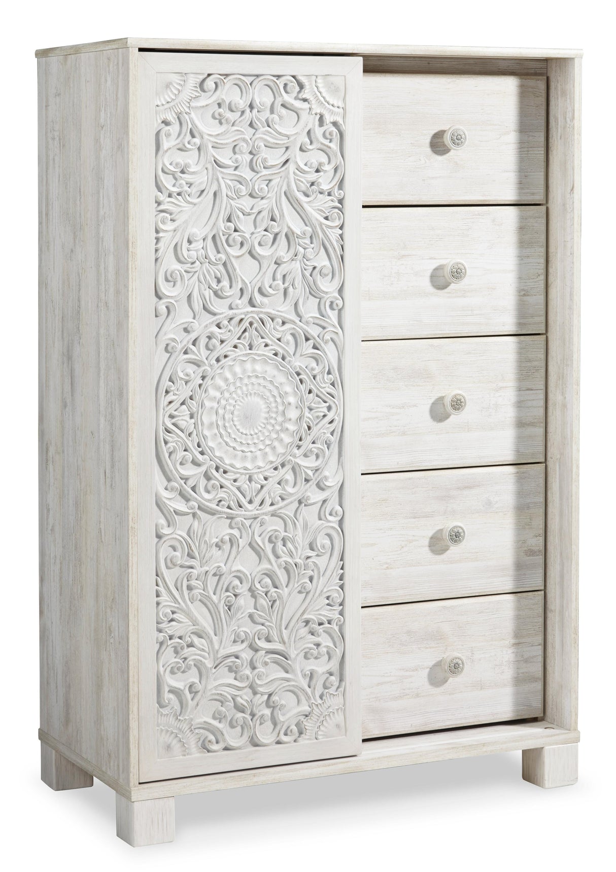 Paxberry Full Panel Bed, Dresser, Mirror and Chest - B181B17