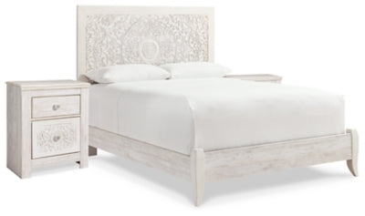 Paxberry Queen Panel Bed and 2 Nightstands - B181B30