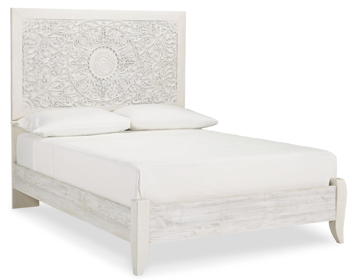 Paxberry Full Panel Bed, Dresser, Mirror and Chest - B181B17