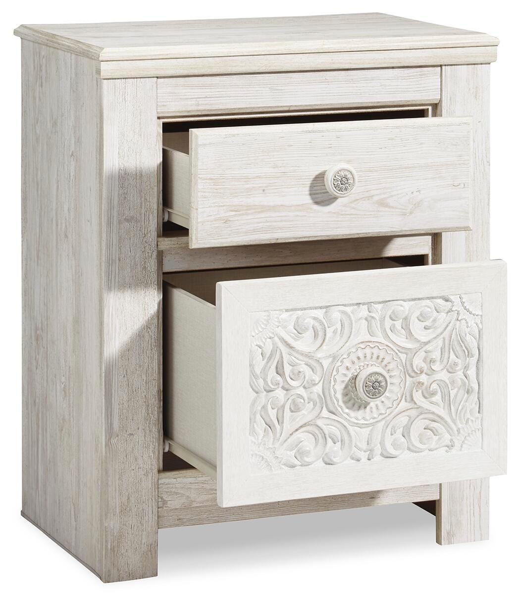 Paxberry Full Panel Bed and Nightstand - B181B20