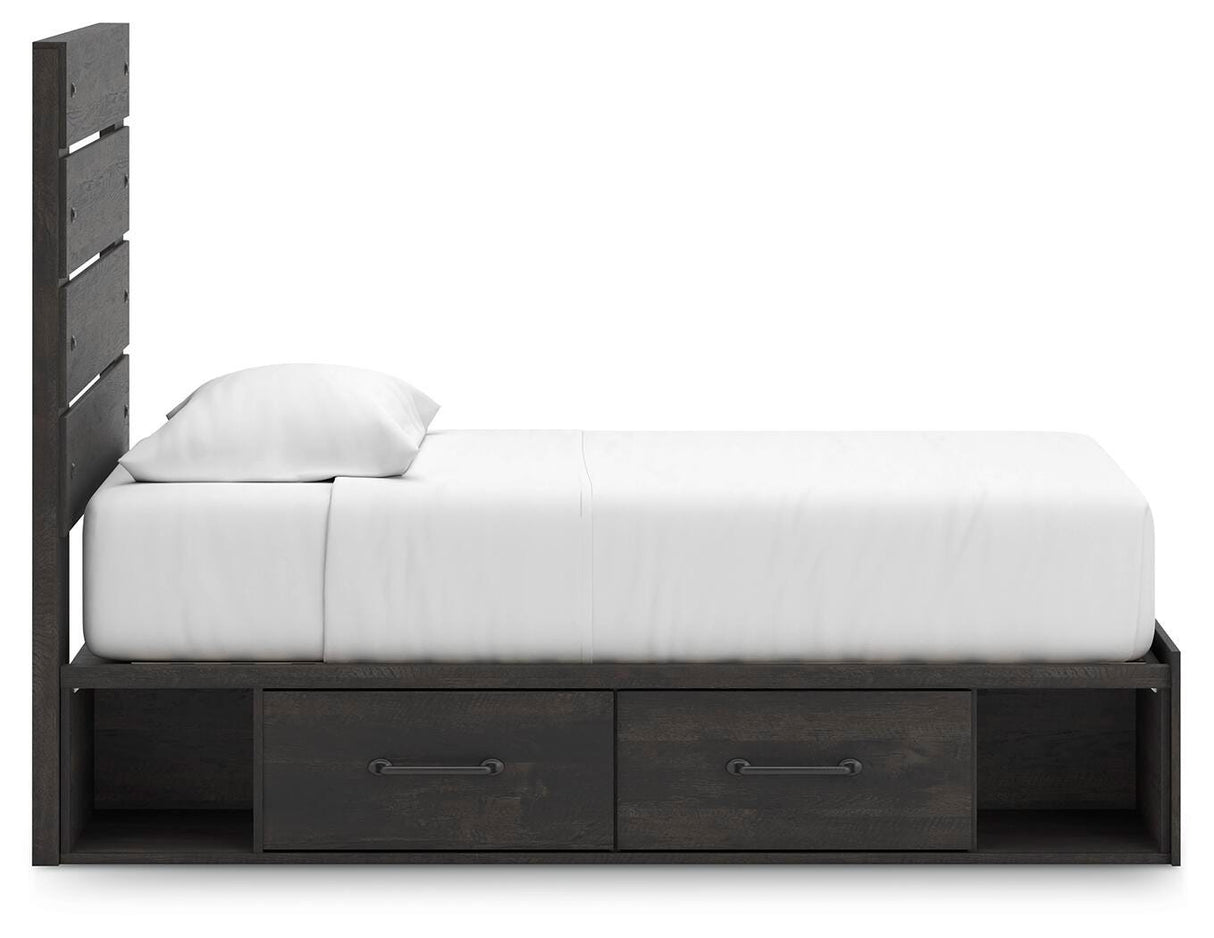 Hollivern Twin Panel Storage Bed, Dresser, Mirror and Chest - PCB2108B26