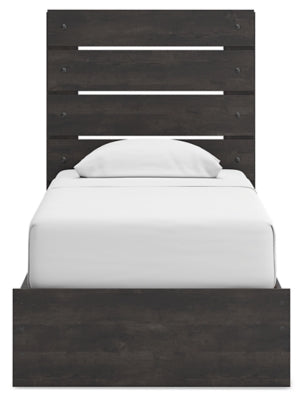 Hollivern Twin Panel Bed with Storage - PCB2108B18