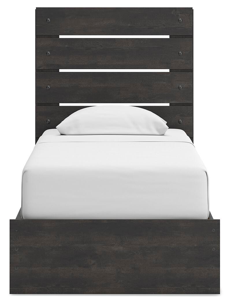 Hollivern Twin Panel Bed with Storage - PCB2108B18
